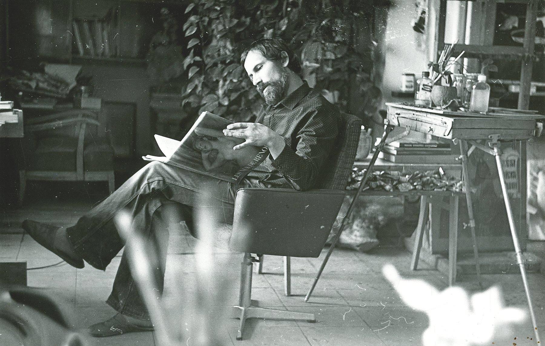 Alexei Matrossov dans son atelier